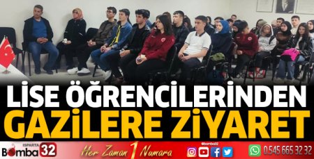 Lise öğrencilerinden gazilere ziyaret