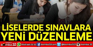 Liselerde sınavlara yeni düzenleme