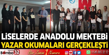 Liselerde yazar okumaları gerçekleşti