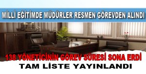 LİSTE YAYINLANDI
