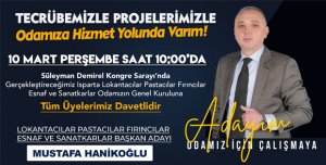 Lokantacılar Odası Başkan Adayı Hanikoğlu’ndan 6 önemli proje