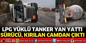LPG YÜKLÜ TANKER YAN YATTI