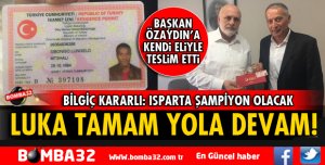 LUKA'NIN OTURMA İZNİ BELGESİNİ ELDEN TESLİM ETTİ