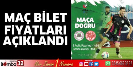 Maç bilet fiyatları açıklandı