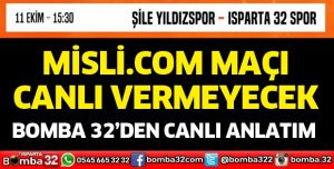 MAÇTAN NAKLEN YAYIN YAPILMAYACAK