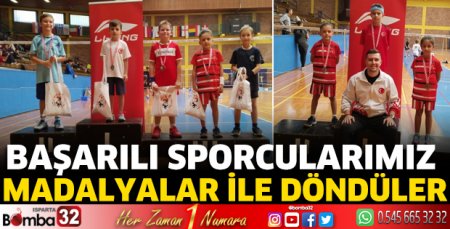 Madalyalar ile döndüler