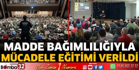 Madde Bağımlılığıyla mücadele eğitimi verildi 