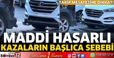 Maddi hasarlı kazaların başlıca sebebi