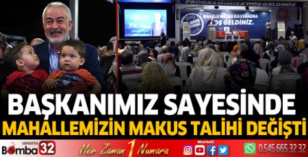 Mahalle buluşmalarında durak Mehmet Tönge mahallesiydi