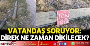 Mahalle halkı mağdur
