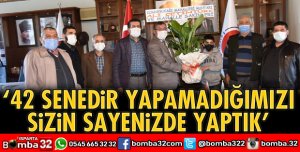 MAHALLE HALKI TEŞEKKÜRE GELDİ