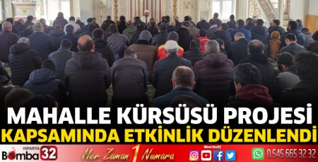 Mahalle Kürsüsü Projesi kapsamında etkinlik düzenlendi