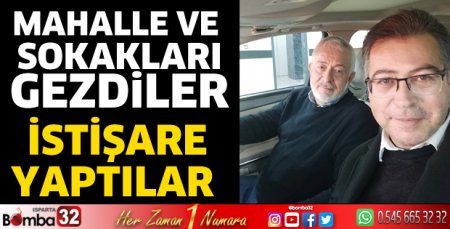 Mahalle ve sokakları gezdiler 