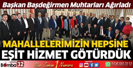 Mahallelerimizin hepsine eşit hizmet götürdük
