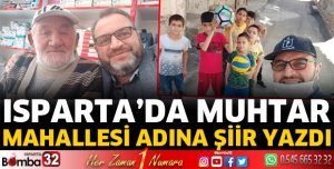 Mahallesi adına şiir yazdı