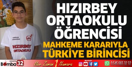 Mahkeme kararıyla Türkiye birincisi oldu