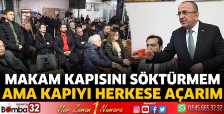 Makam kapısını söktürmem ama kapıyı herkese açarım 