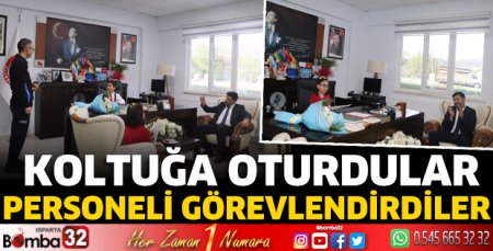Makama oturdular, personeli görevlendirdiler