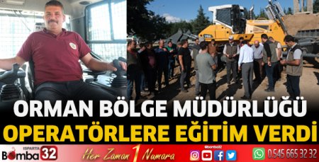 Makine operatörlerine eğitim verildi
