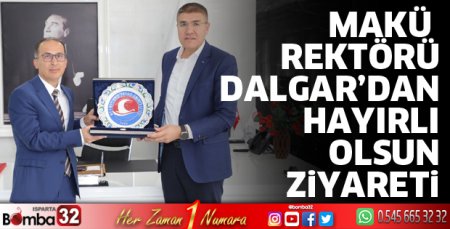 MAKÜ Rektöründen hayırlı olsun ziyareti