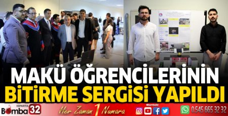 MAKÜ'lü öğrencilerden bitirme projesi sergisi
