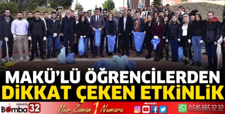 MAKÜ'lü öğrencilerden dikkat çeken etkinlik