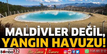 Maldivler değil, yangın havuzu!
