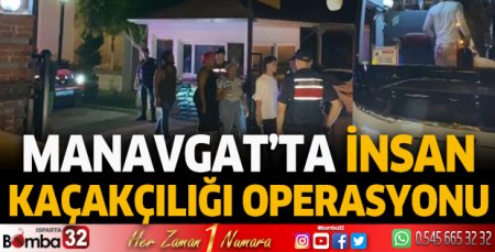 Manavgat'ta insan kaçakçılığı operasyonu