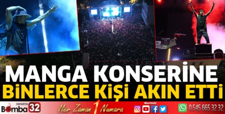 Manga konserine akın ettiler