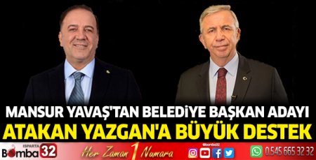 Mansur Yavaş'tan Atakan Yazgan'a büyük destek