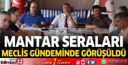 Mantar seraları meclis gündeminde görüşüldü