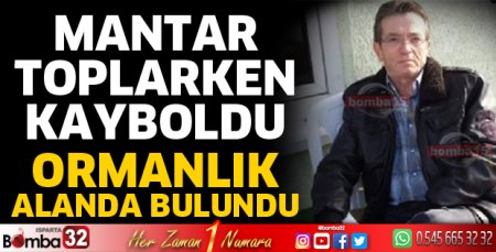Mantar toplarken kayboldu