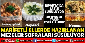 Marifetli ellerde hazırlanan mezeler sofraları süsülüyor