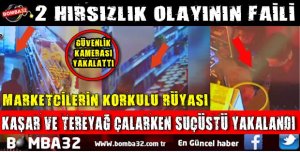 Market hırsızı kaşar peyniri ve tereyağı ile suçüstü yakalandı