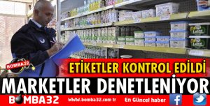 MARKETLERDE ETİKET DENETİMİ
