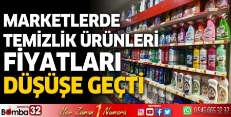 Marketlerde temizlik ürünleri fiyatları düşüşe geçti