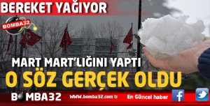 MART MART'LIĞINI YAPTI  BİR HAFTALIK HAVA DURUMU 