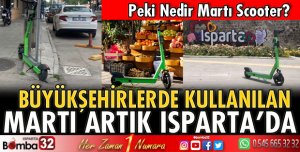 Martı Scooter Isparta Sokaklarında