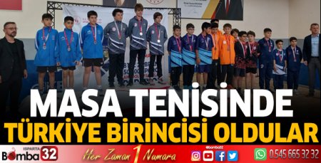 Masa tenisinde Türkiye birincisi oldular
