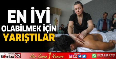 'Masaj Şampiyonası'nda en iyi olabilmek için yarıştılar