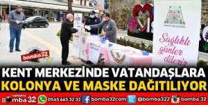 MASKE VE KOLONYA DAĞITILIYOR