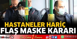 Maske yasağı kalktı