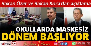 Maskesiz dönem başlıyor