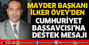 MAYDER BAŞKANINDAN CUMHURİYET BAŞSAVCISINA DESTEK