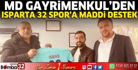 MD Gayrimenkul’den Isparta 32 Spor’a maddi destek
