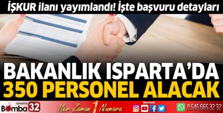 MEB Isparta'da 350 personel alacak