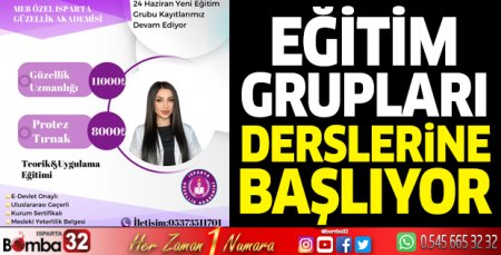 MEB Özel Isparta Güzellik Akademisi eğitim grupları derslerine başlıyor