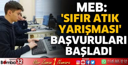 MEB: 'Sıfır Atık Yarışması' başvuruları başladı