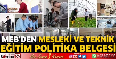 MEB'den Mesleki ve Teknik Eğitim Politika Belgesi