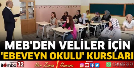 MEB'den veliler için 'Ebeveyn Okulu'